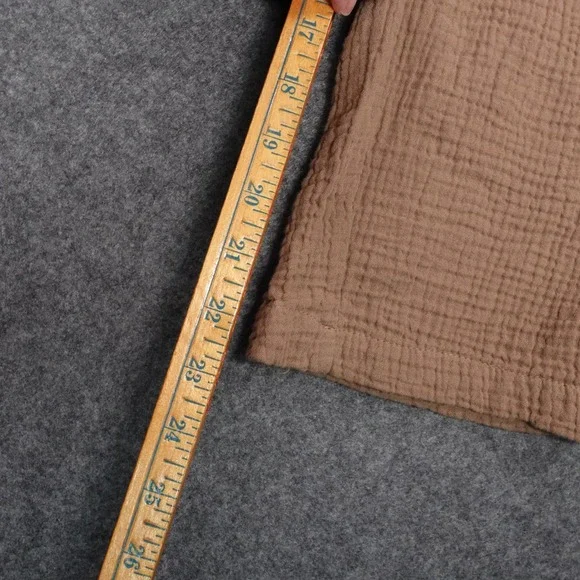 Sundry Womens Brown Gauze Cargo Pants Elastic Waist Drawstring XS Made in USA - Picture 7 of 8